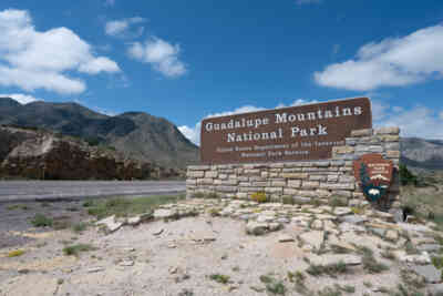 📷 Guadalupe Mountains National Park Sign
