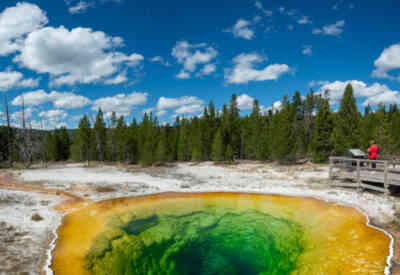 📷 Morning Glory Pool Panorama